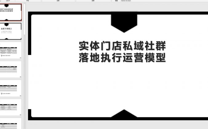 实体门店私域社群落地执行运营模型ppt,免费下载!